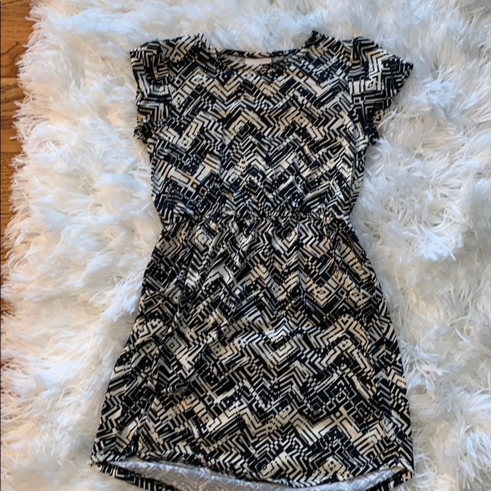 LuLaRoe black and white kids dress